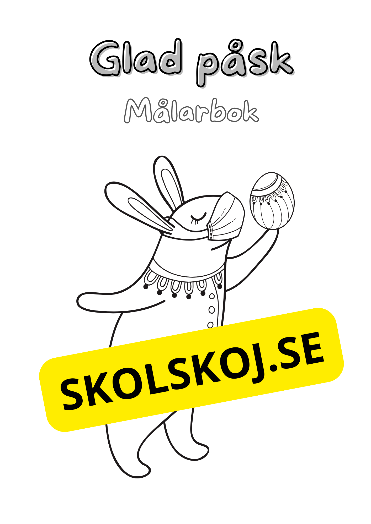 Glad påsk - Målarbok