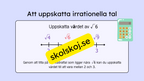 Rationella och irrationella tal - Årskurs 7 - 9