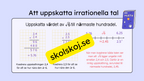 Rationella och irrationella tal - Årskurs 7 - 9
