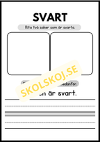 Jag lär mig färger - Häfte