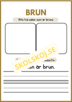 Jag lär mig färger - Häfte