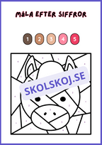 Måla efter siffror - Häfte