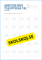 Addition och subtraktion med tvåsiffriga tal