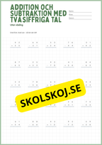 Addition och subtraktion med tvåsiffriga tal