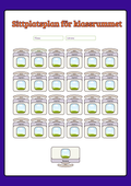 Sittplatsplan för klassrummet (Redigerbar Powerpoint)