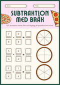 Subtraktion med bråk - Häfte