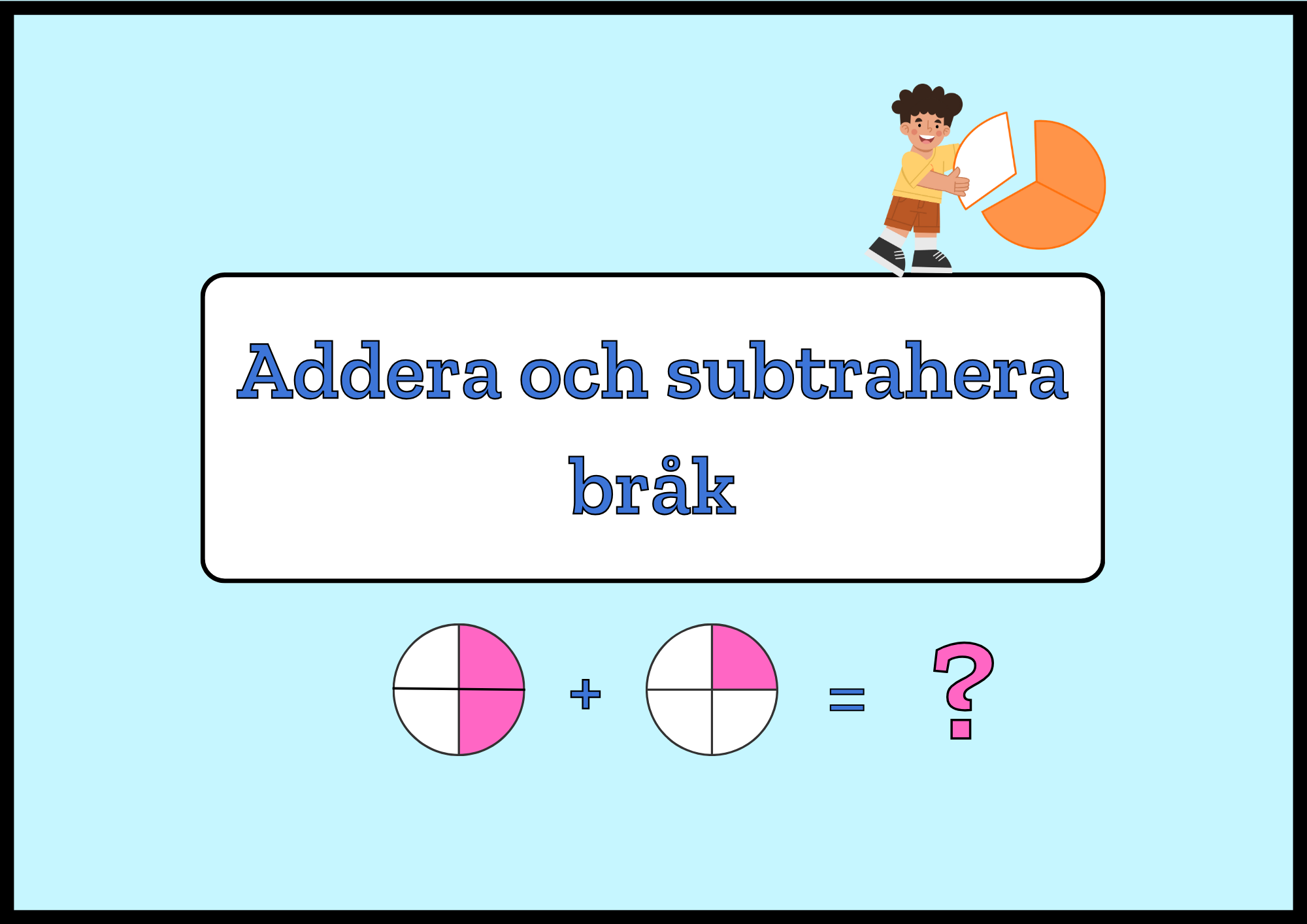 Addera och subtrahera bråk