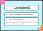 Addera och subtrahera bråk