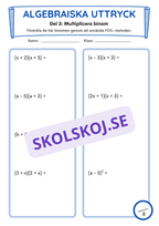 Algebraiska uttryck