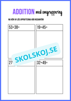 Addition med omgruppering