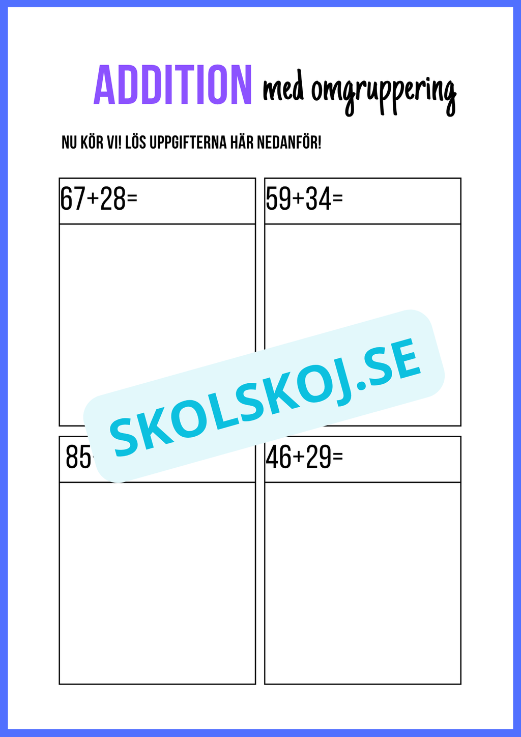 Addition med omgruppering