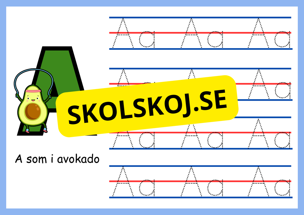 Mitt abc - Spåra bokstäverna