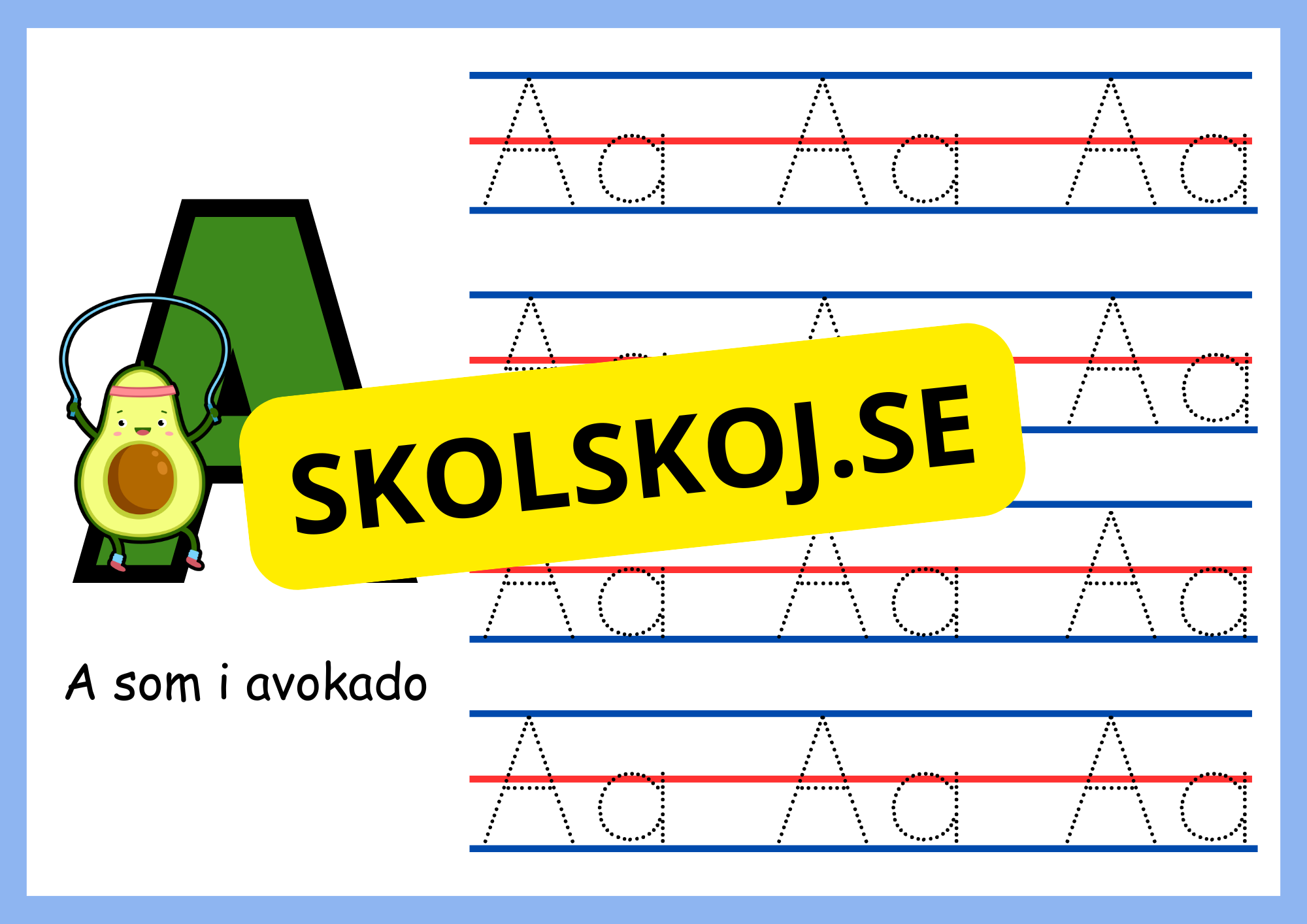 Mitt abc - Spåra bokstäverna