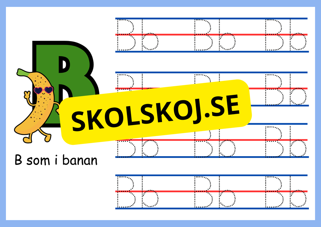 Mitt abc - Spåra bokstäverna