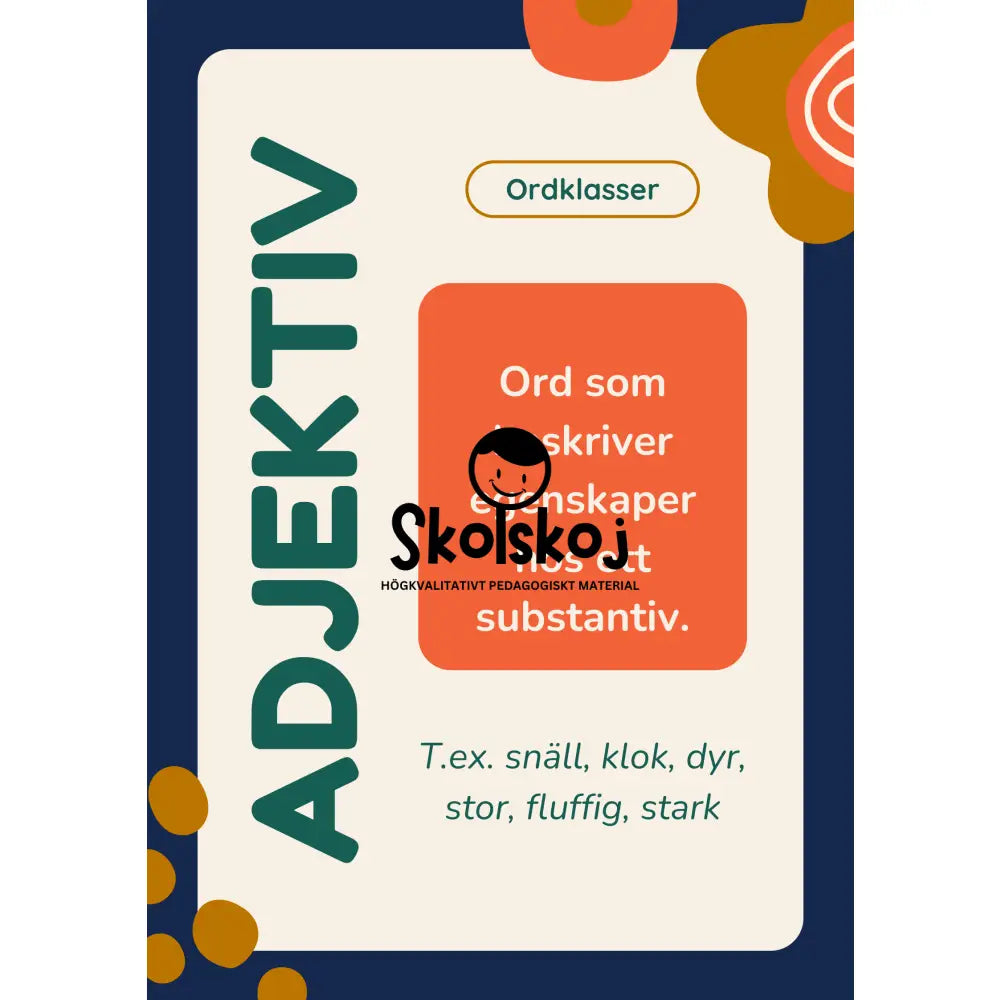 Ordklasser - Affischer - A3 storlek