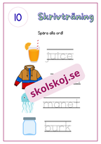 Skrivträning - Häfte