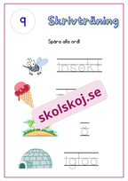Skrivträning - Häfte