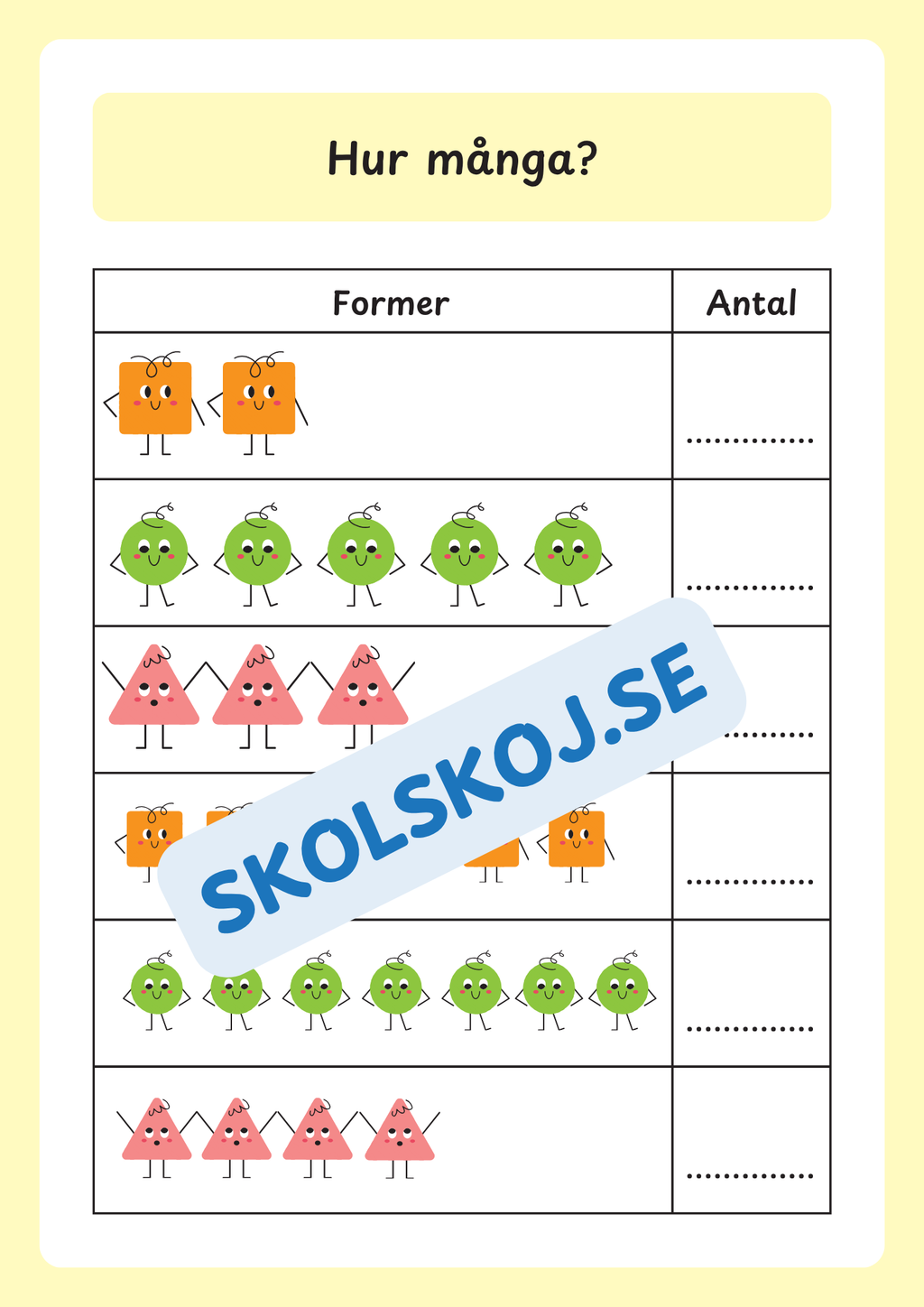 Lär dig geometriska former