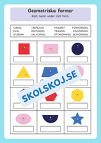 Lär dig geometriska former