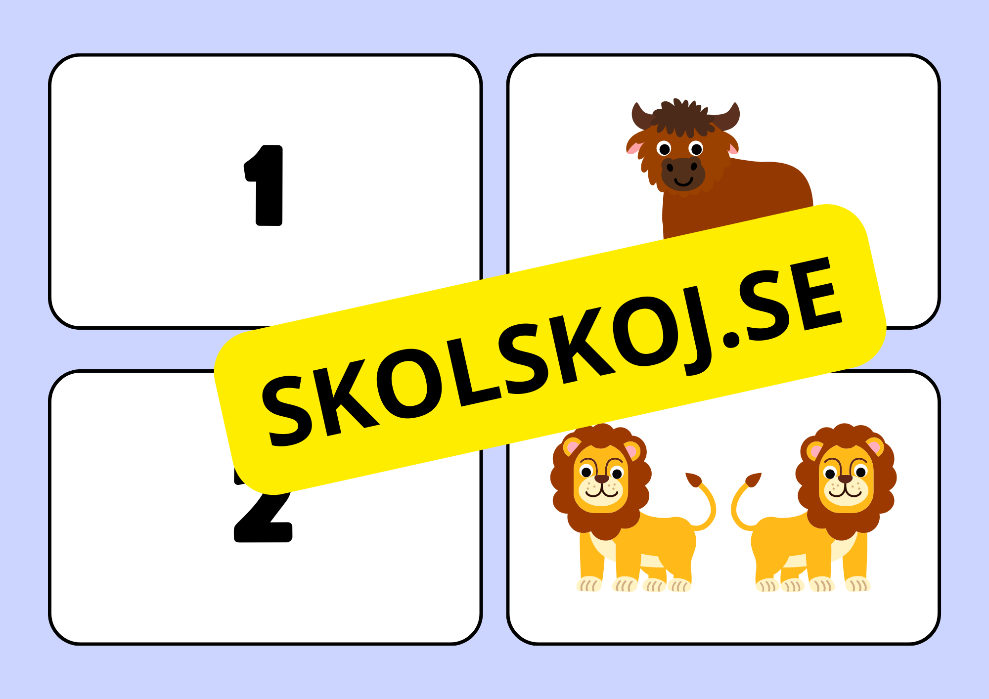 Siffror och bilder - Mattelek