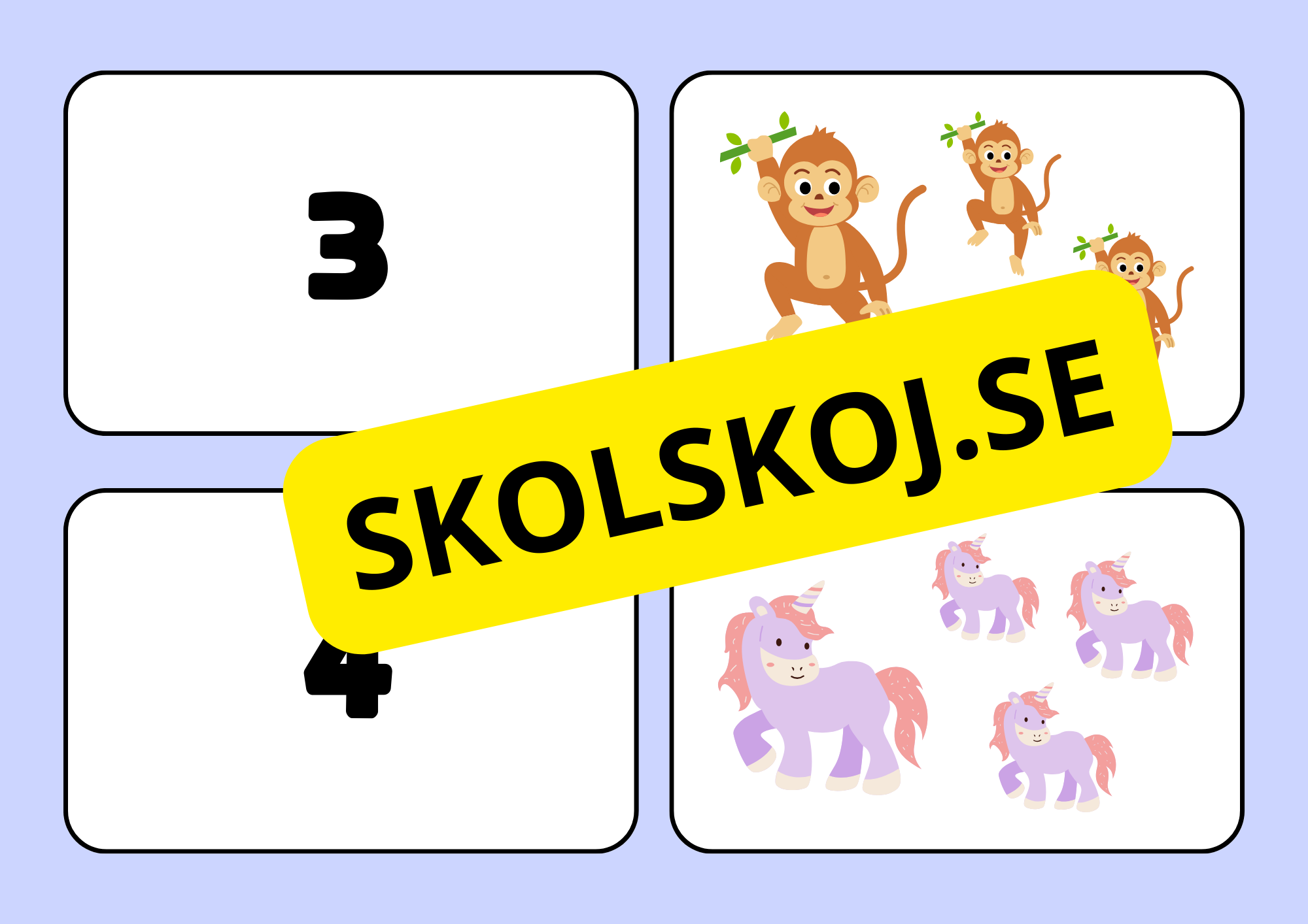 Siffror och bilder - Mattelek