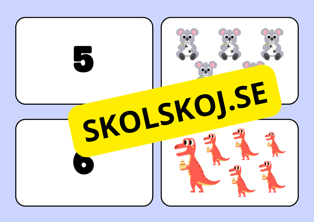Siffror och bilder - Mattelek