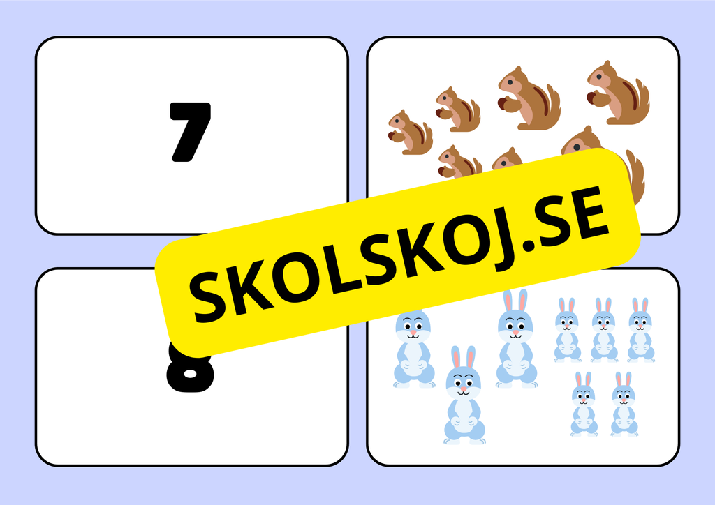 Siffror och bilder - Mattelek