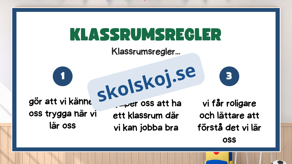 Klassrumsregler - Häfte