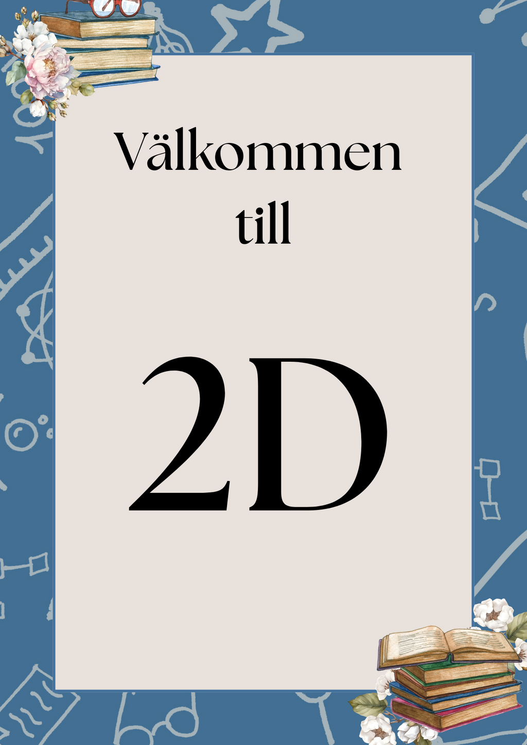 A4 storlek - Klassurmsskyltar - Häfte