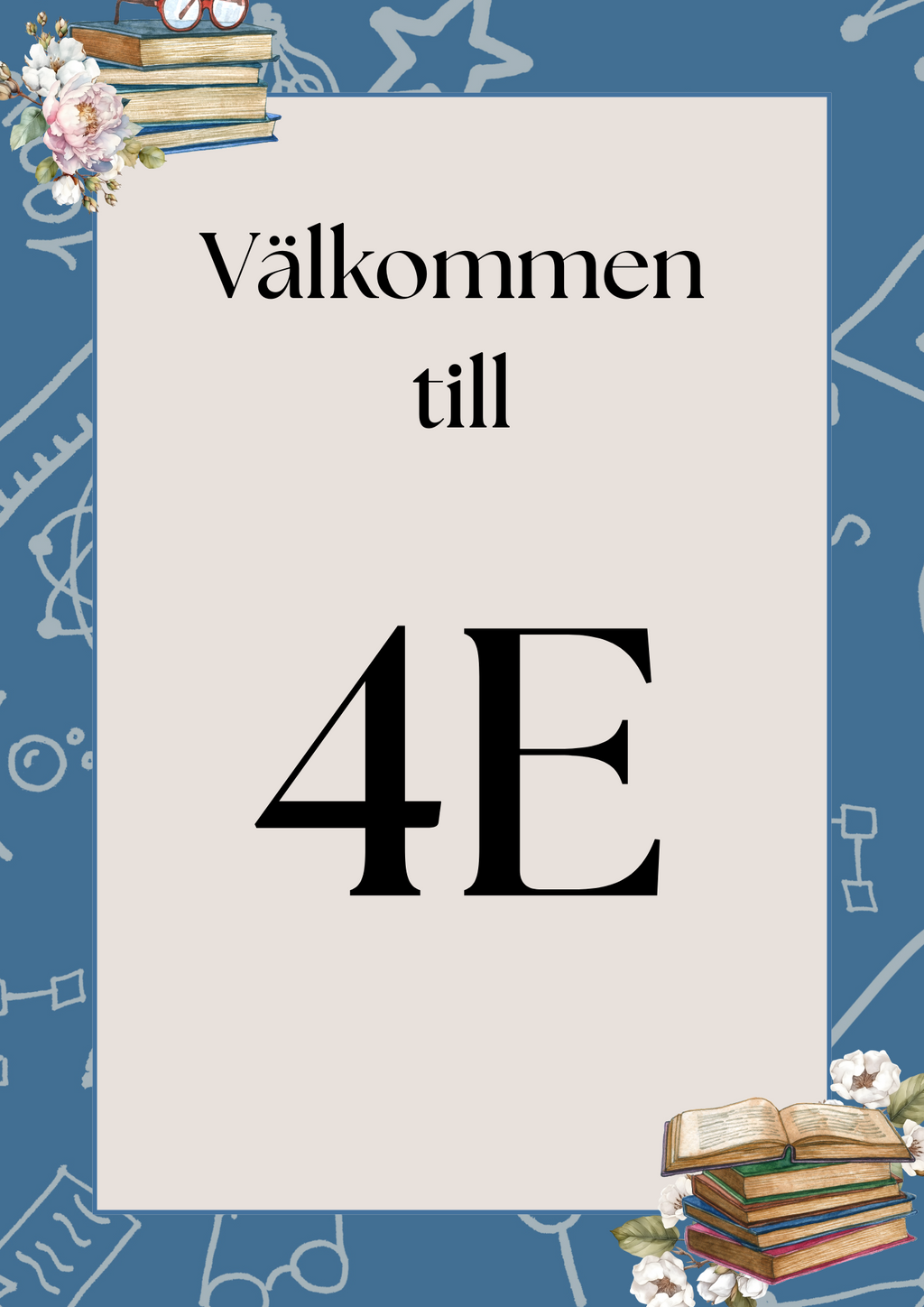 A4 storlek - Klassurmsskyltar - Häfte