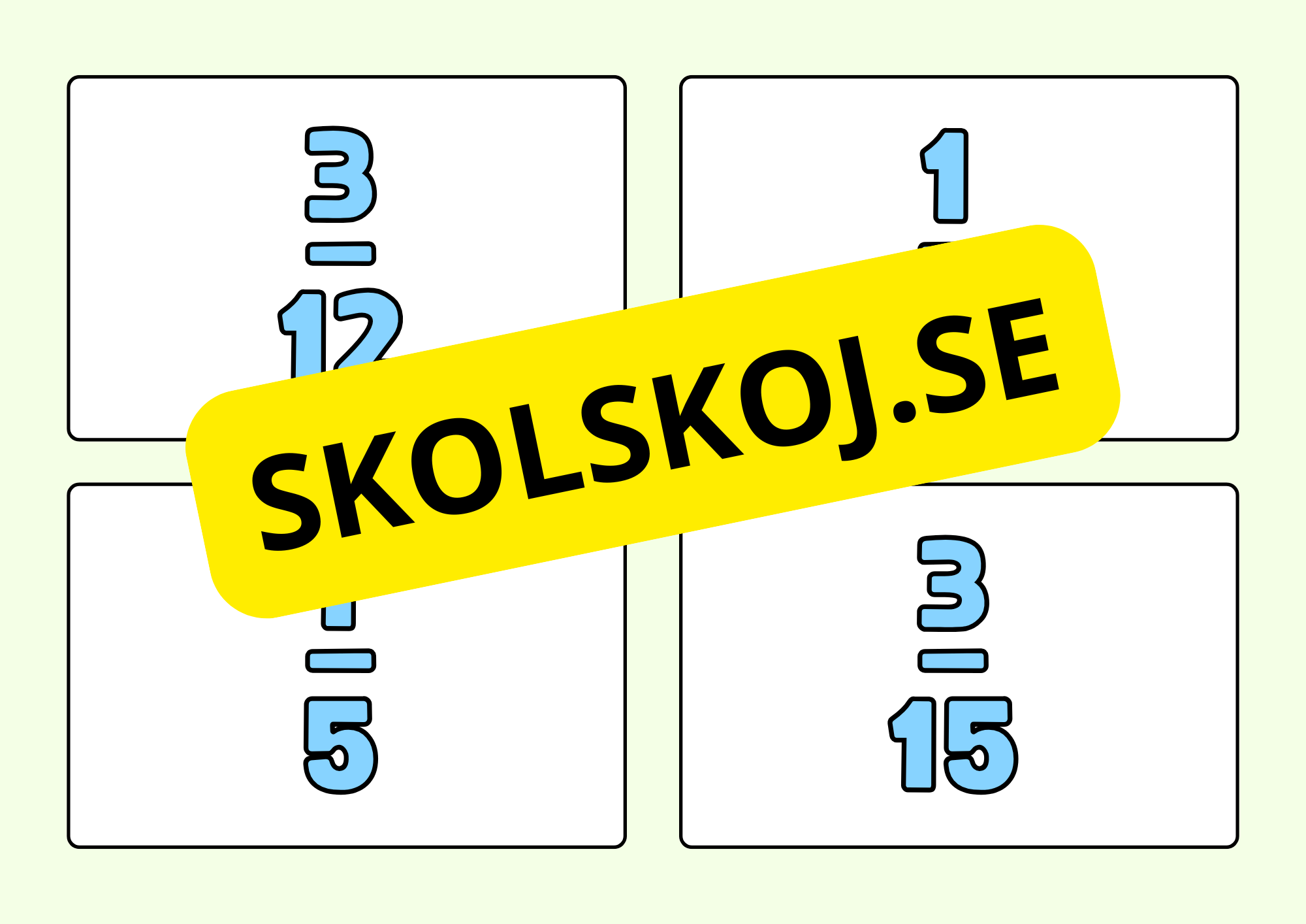 Bråkleken - Mattelek med kort