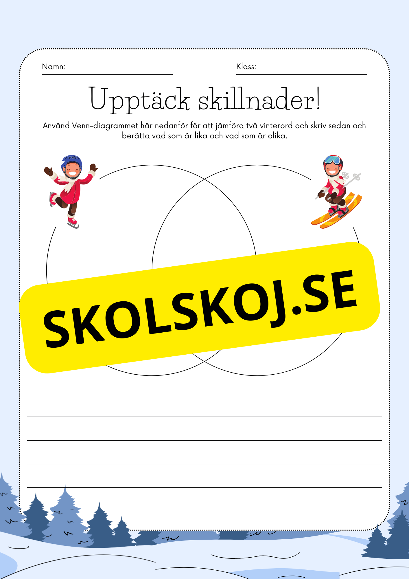 Upptäck skillnader + Facit