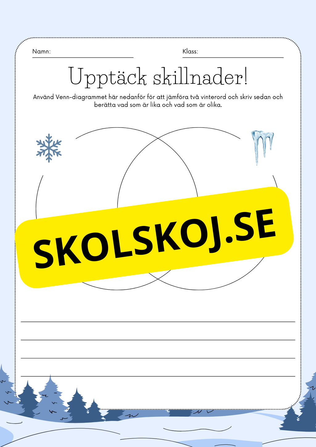 Upptäck skillnader + Facit