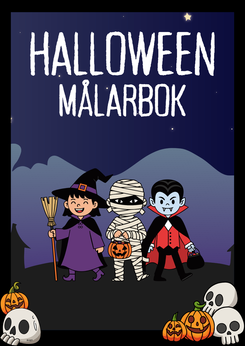 Halloween målarbok - Häfte