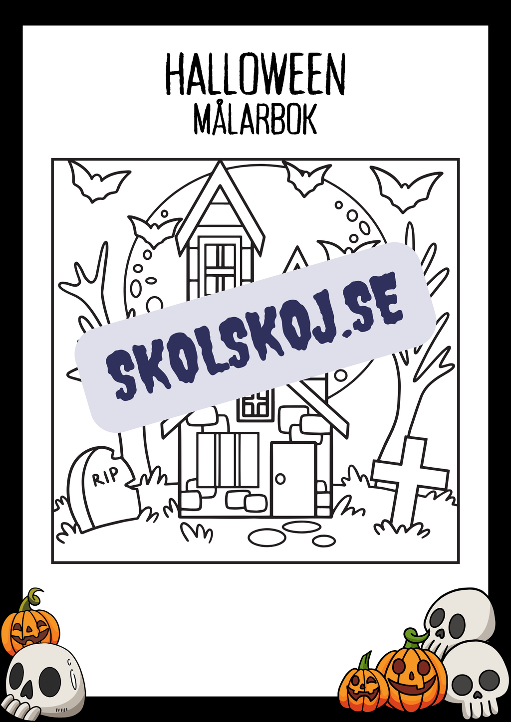 Halloween målarbok - Häfte