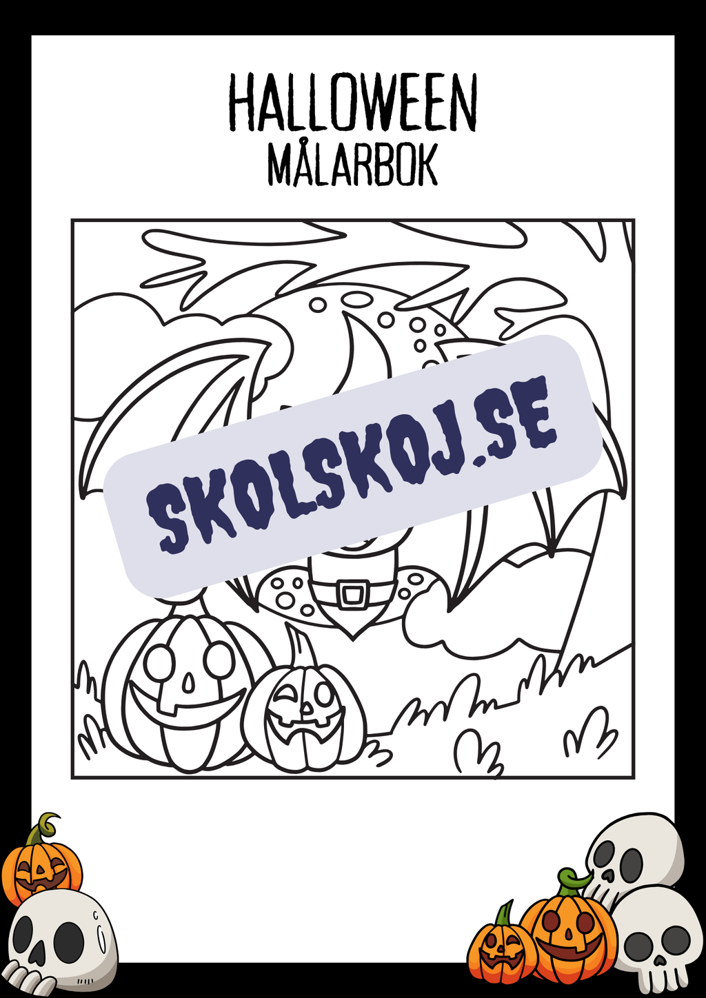 Halloween målarbok - Häfte