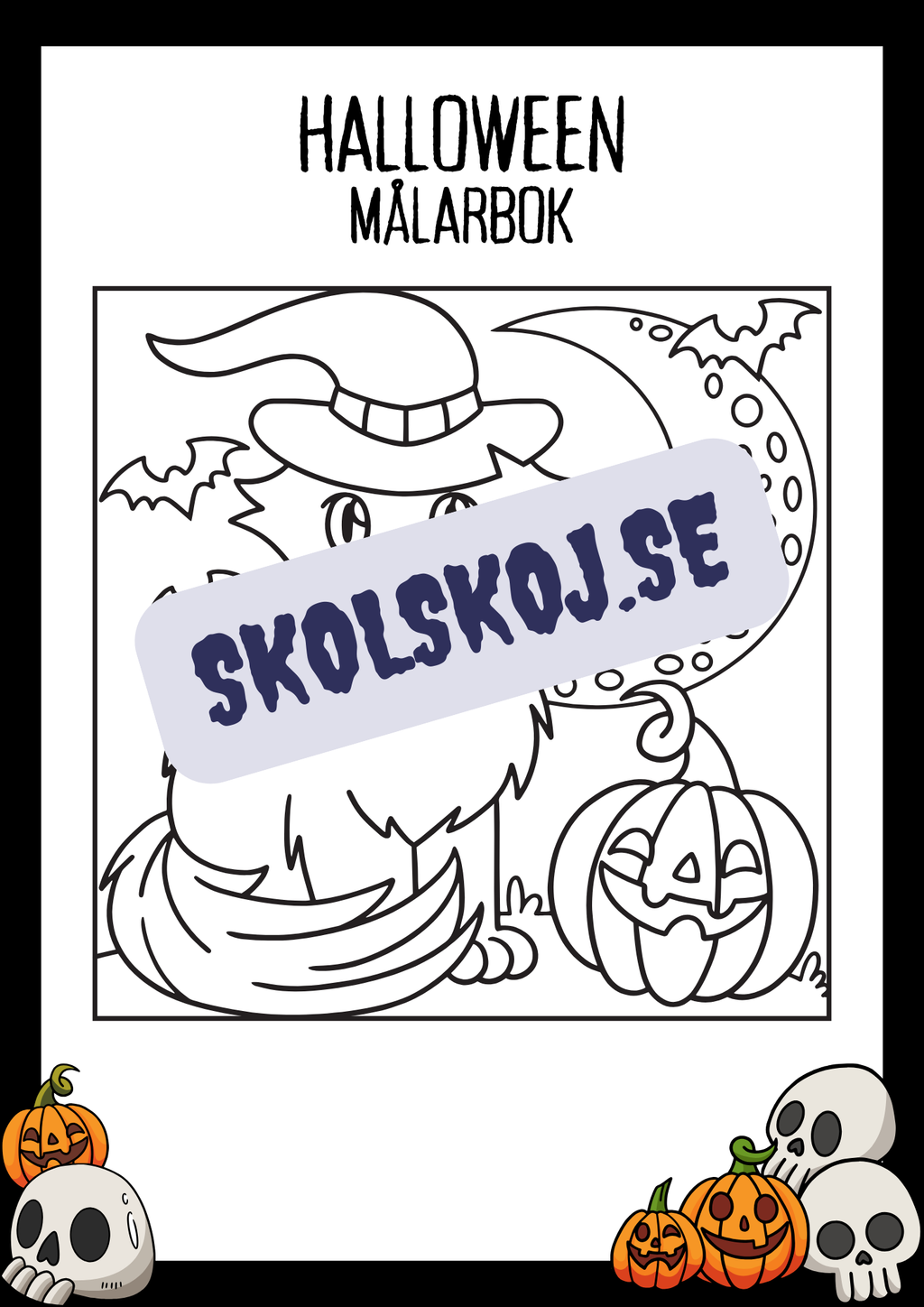 Halloween målarbok - Häfte