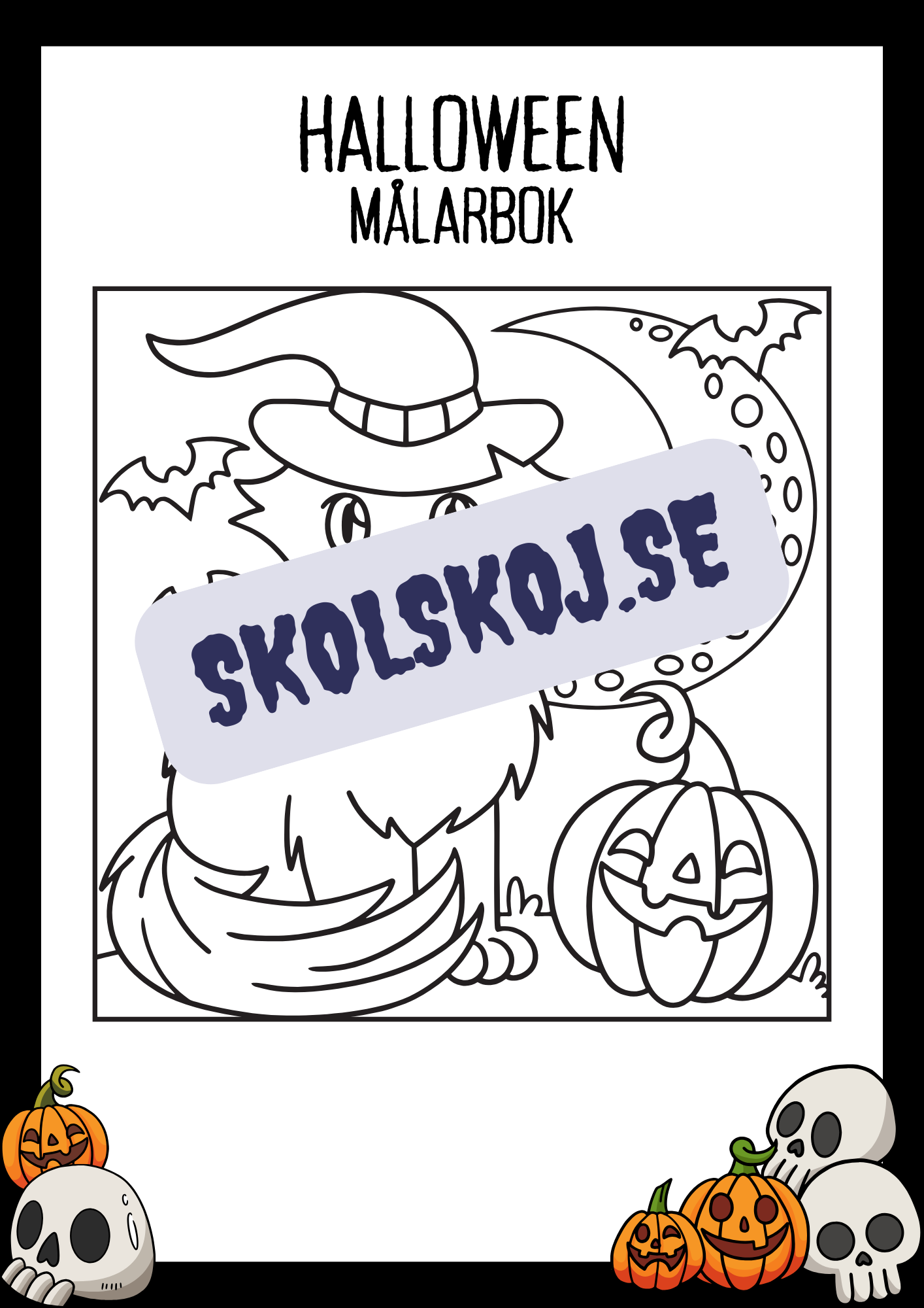 Halloween målarbok - Häfte