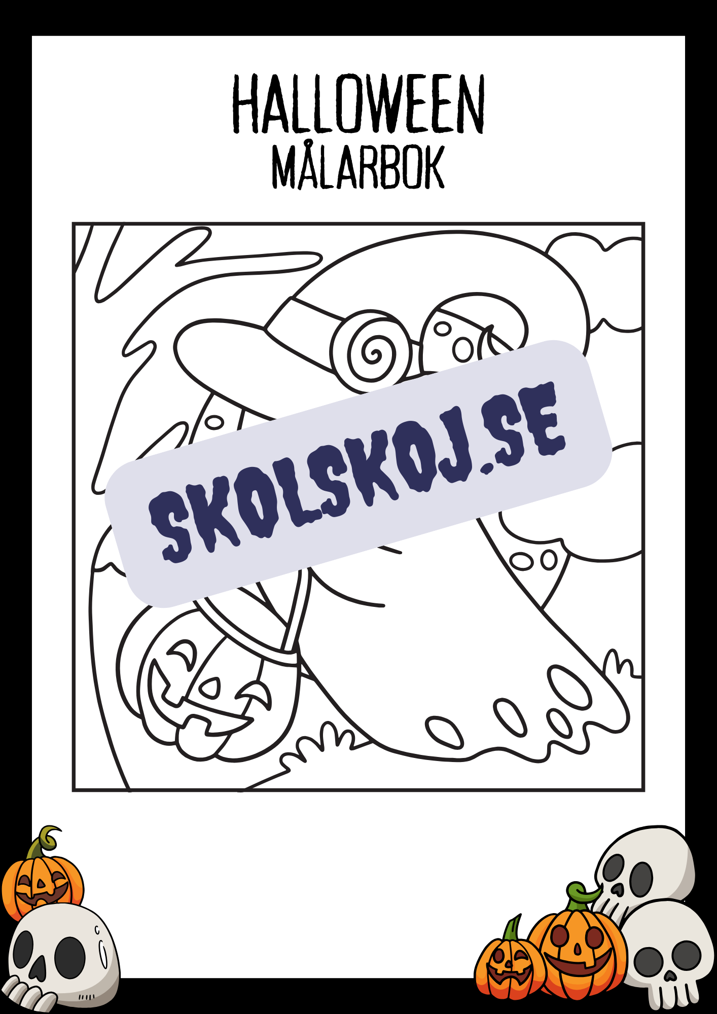 Halloween målarbok - Häfte