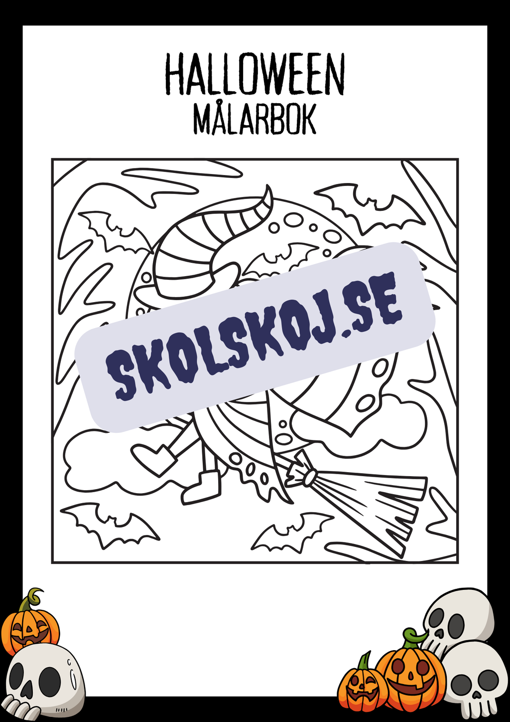 Halloween målarbok - Häfte