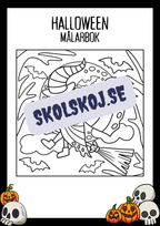 Halloween målarbok - Häfte