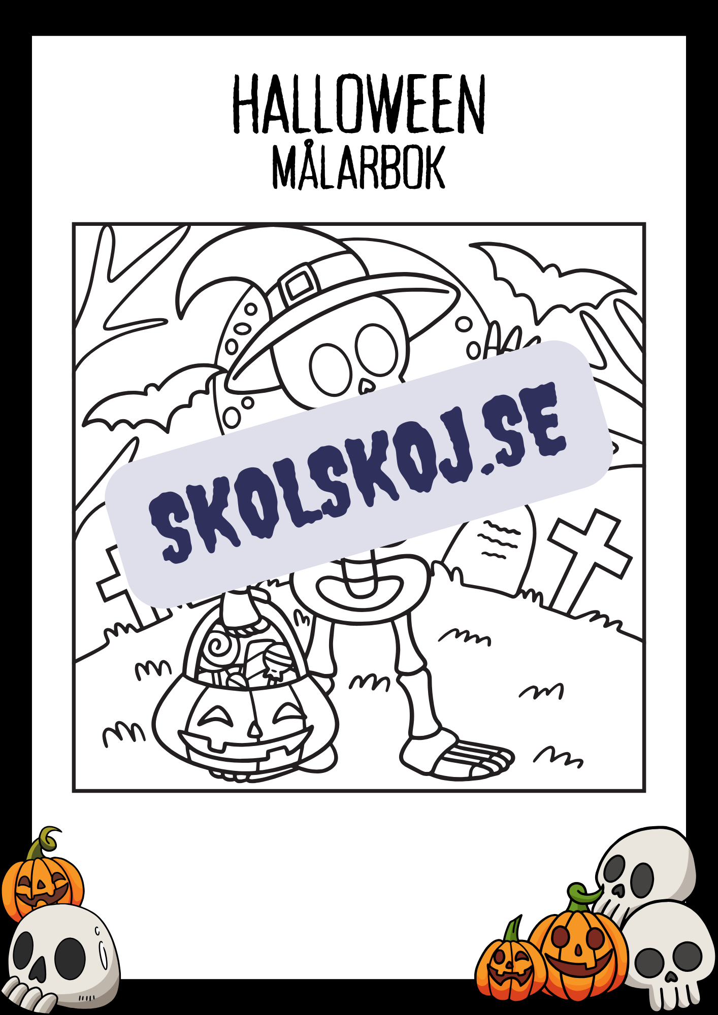 Halloween målarbok - Häfte