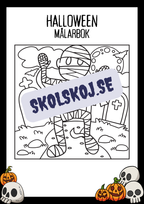Halloween målarbok - Häfte