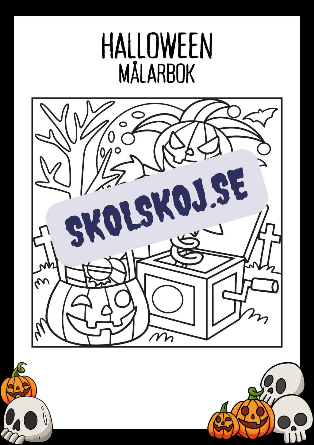 Halloween målarbok - Häfte