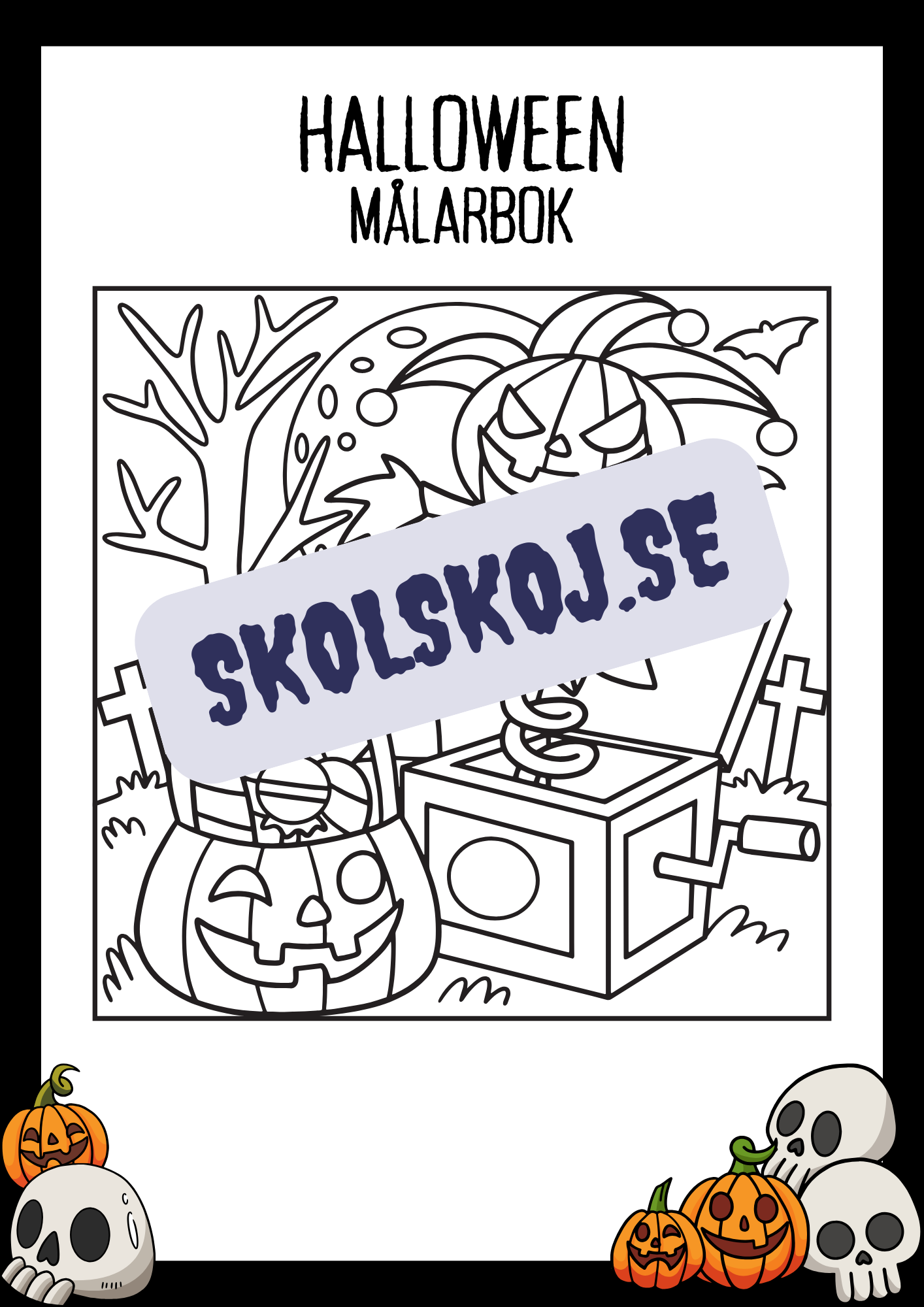 Halloween målarbok - Häfte