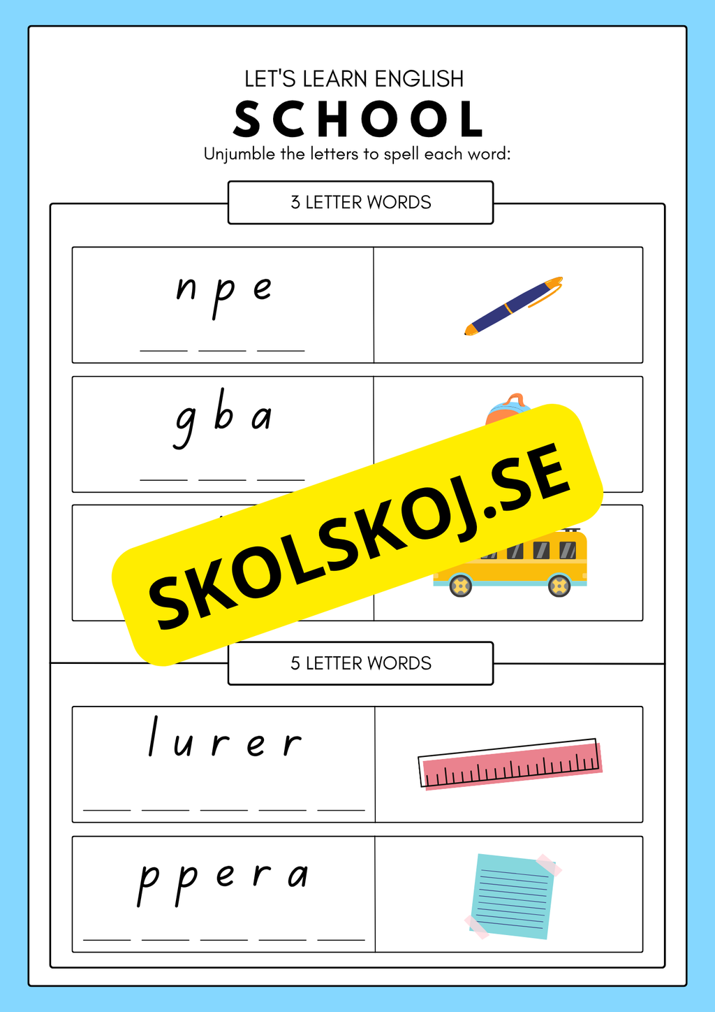 Beginners Spelling