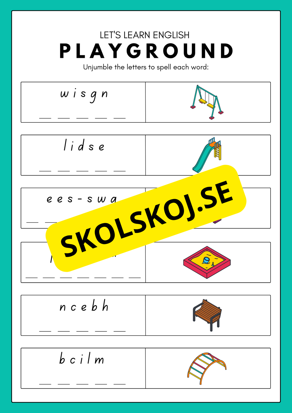 Beginners Spelling