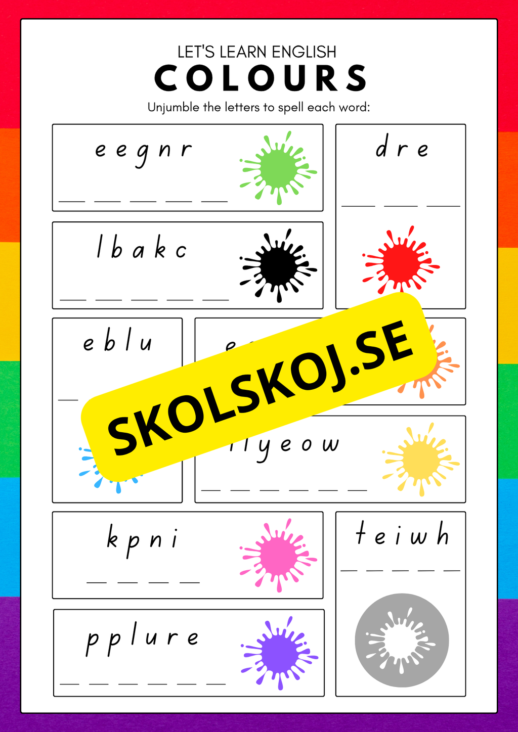 Beginners Spelling