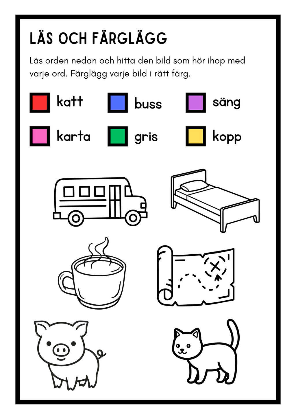Läs och färglägg