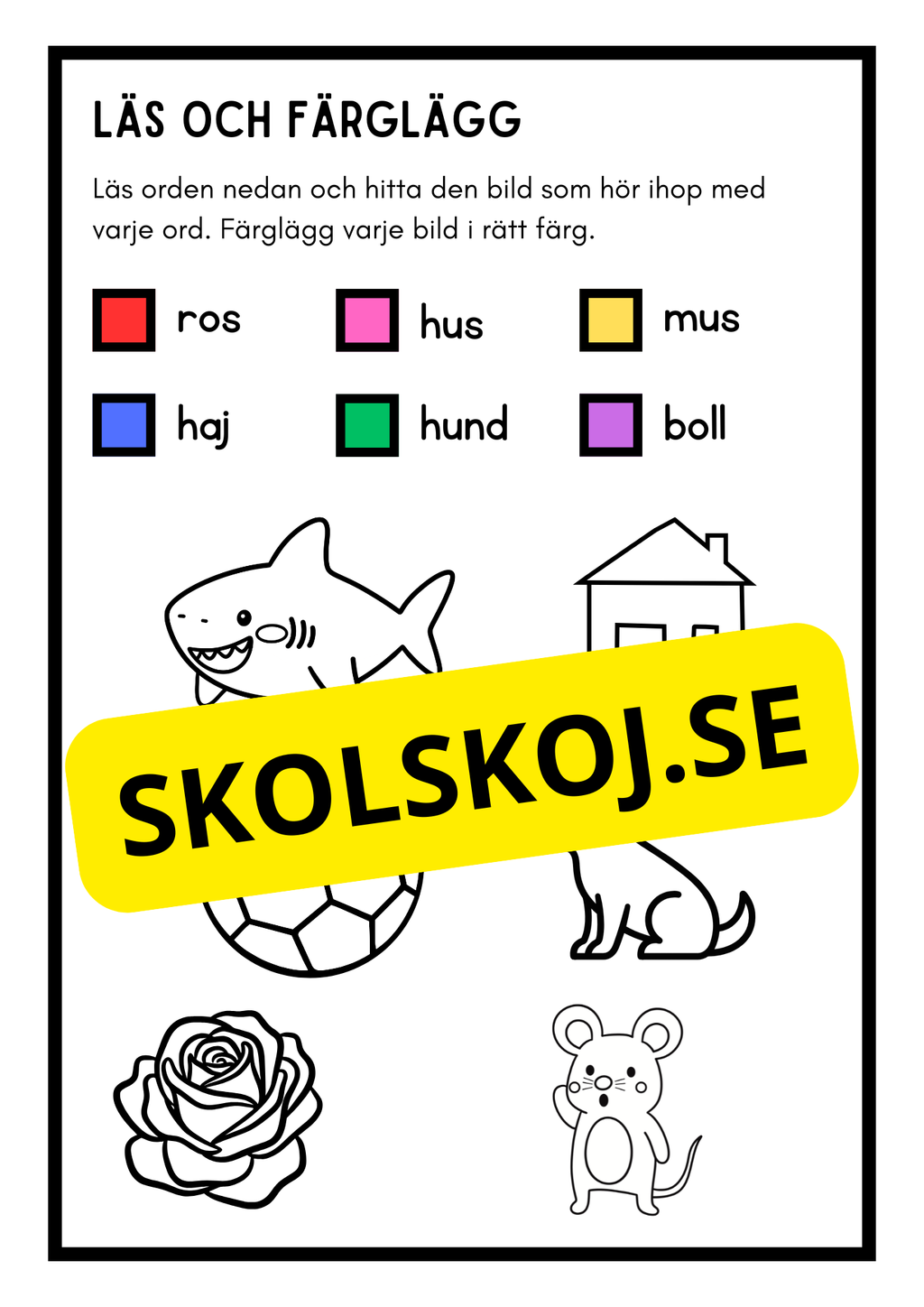 Läs och färglägg